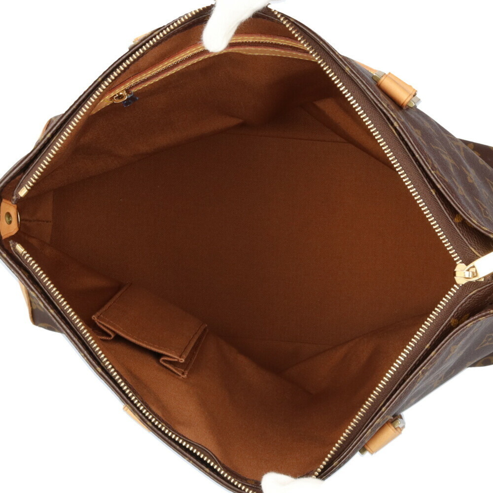 LOUIS VUITTON Authentic Brown Monogram Canvas Tote Bag - Picture 6 of 11